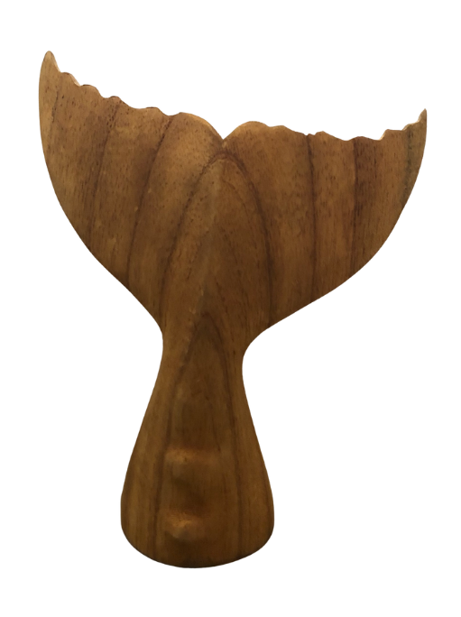 Whale tail tiki carving from Hawaii