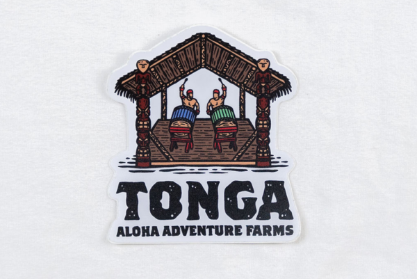 Tonga - Aloha Adventure Farms small sticker