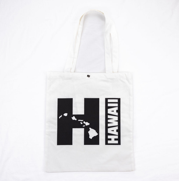 Hawaii tote bag with island design
