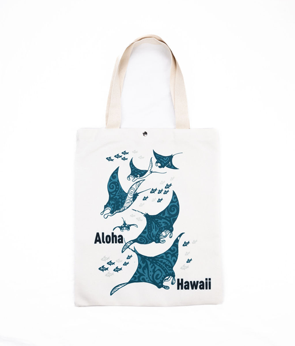 Hawaii tote bag with stingray design