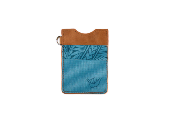 Shaka Tribe Wallet with Polynesian cultural designs - Blue Courage
