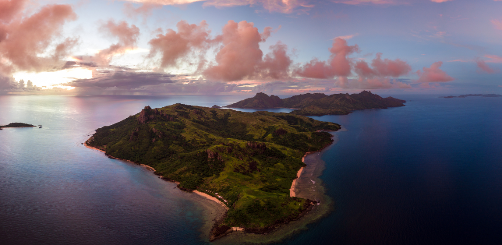 Fiji island in Polynesia