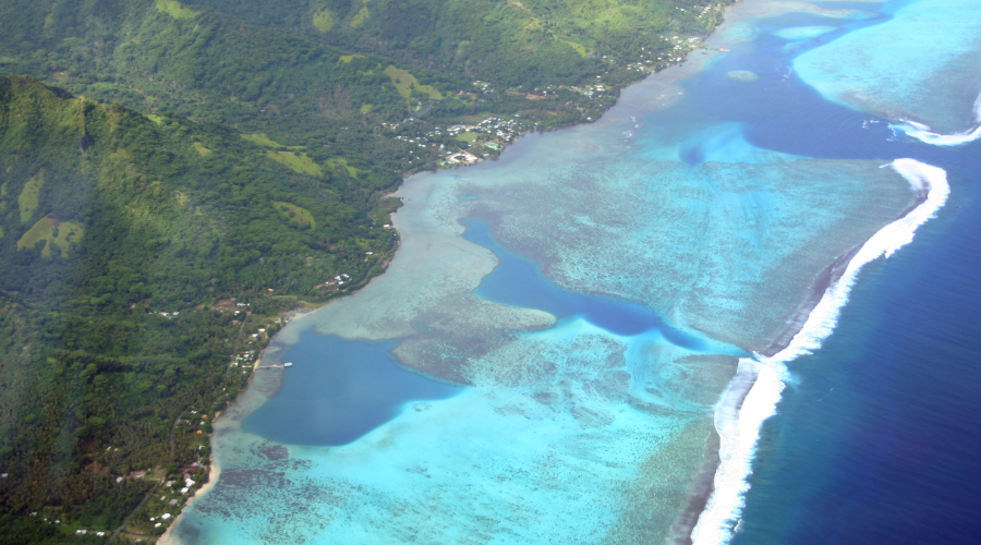 Drone photo of Polynesia