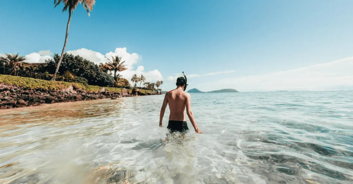 Snorkeling with kids on big island of hawaii