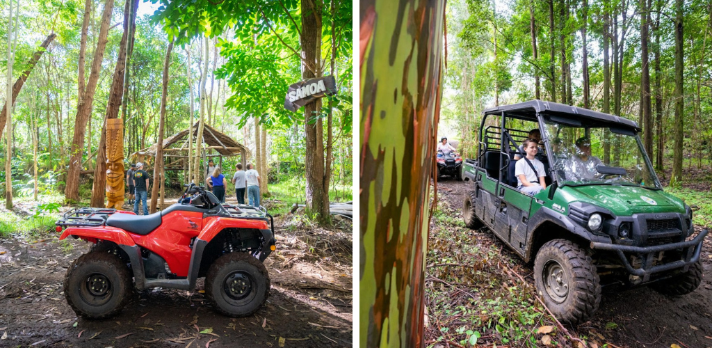 ATV and UTV collage on big island in hawaii