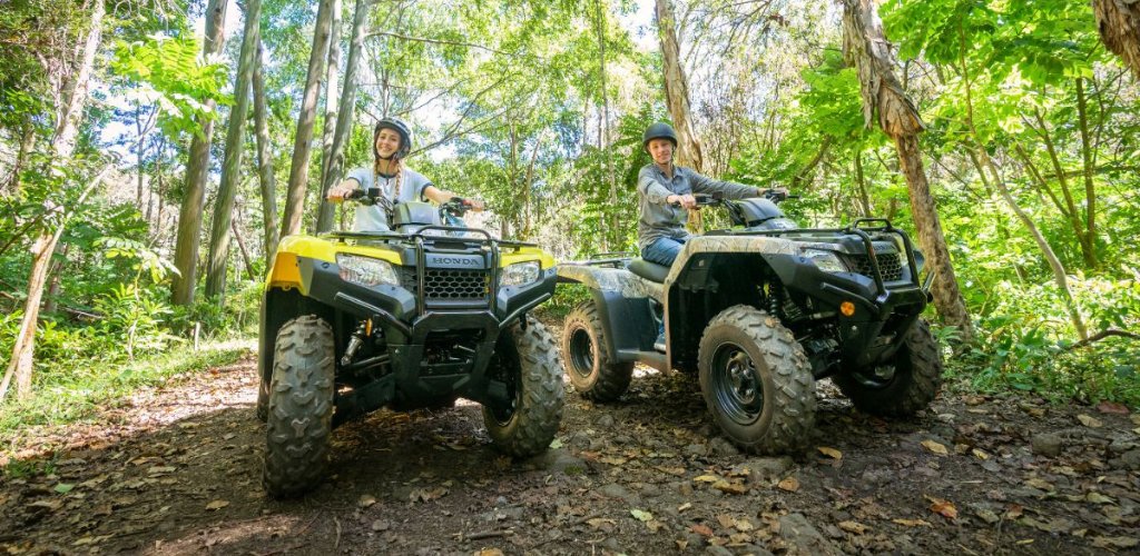 two ATVs on big island in hawaii