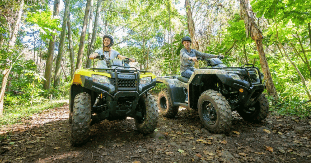 two ATVs on big island in hawaii